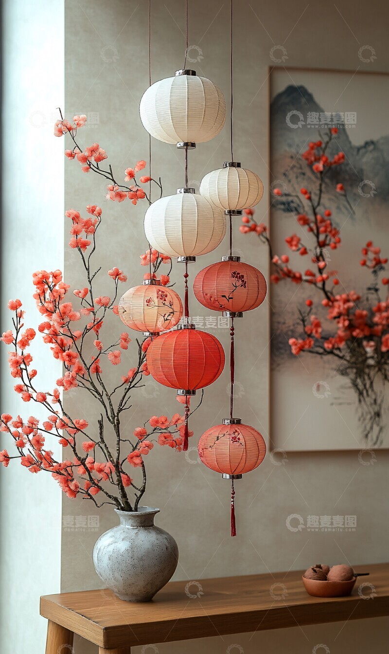 高清大图下载【趣麦麦图】银色纹理新年装饰2