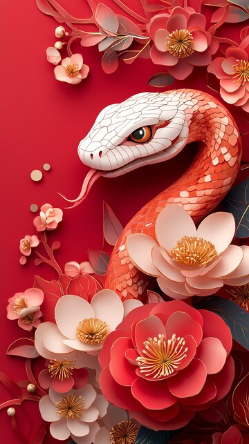 蛇年红包封面设计1