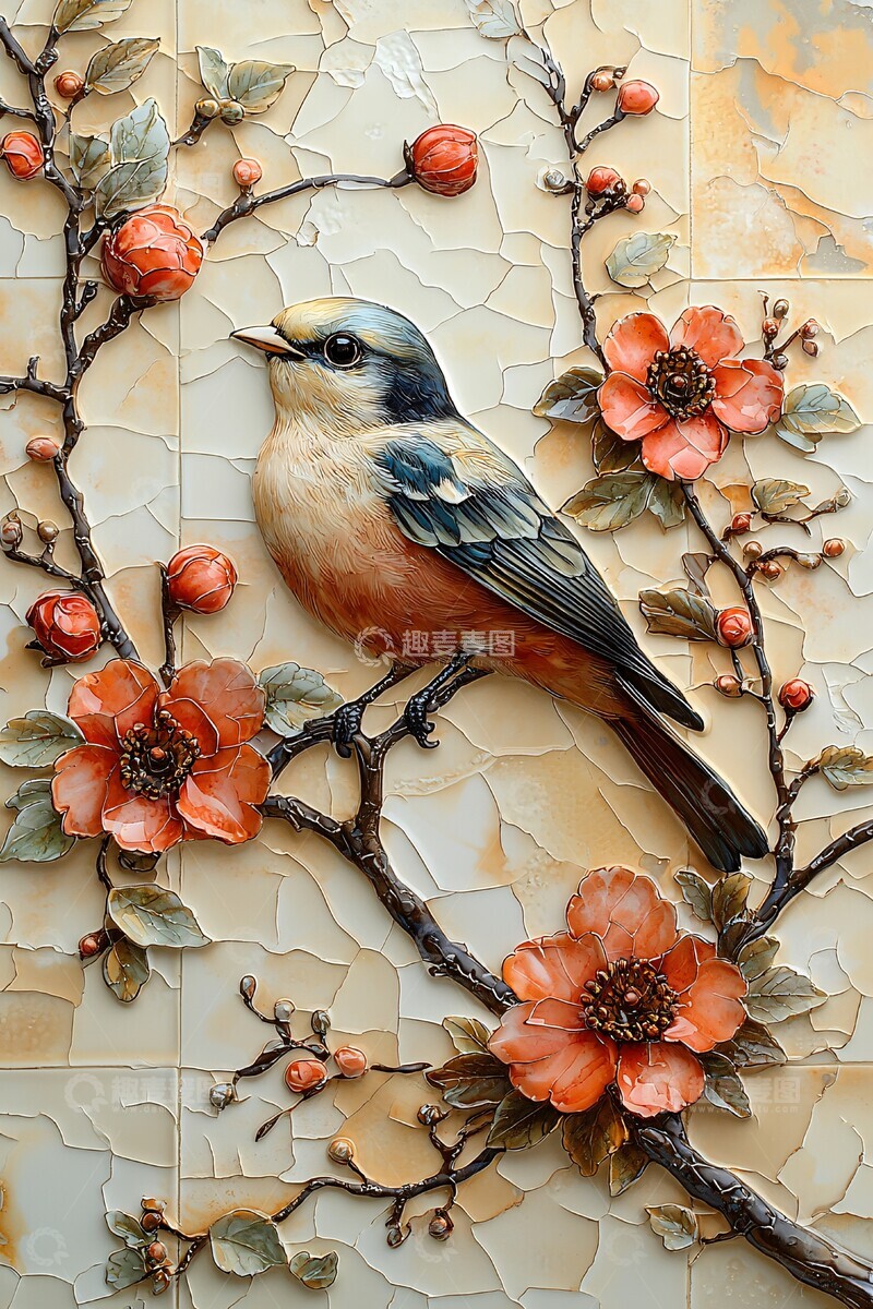 高清大图下载【趣麦麦图】骨瓷风格装饰瓷砖