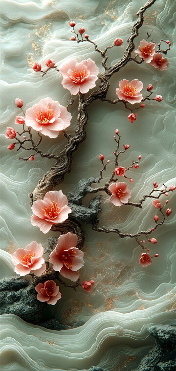 樱花波浪樱花波浪海洋