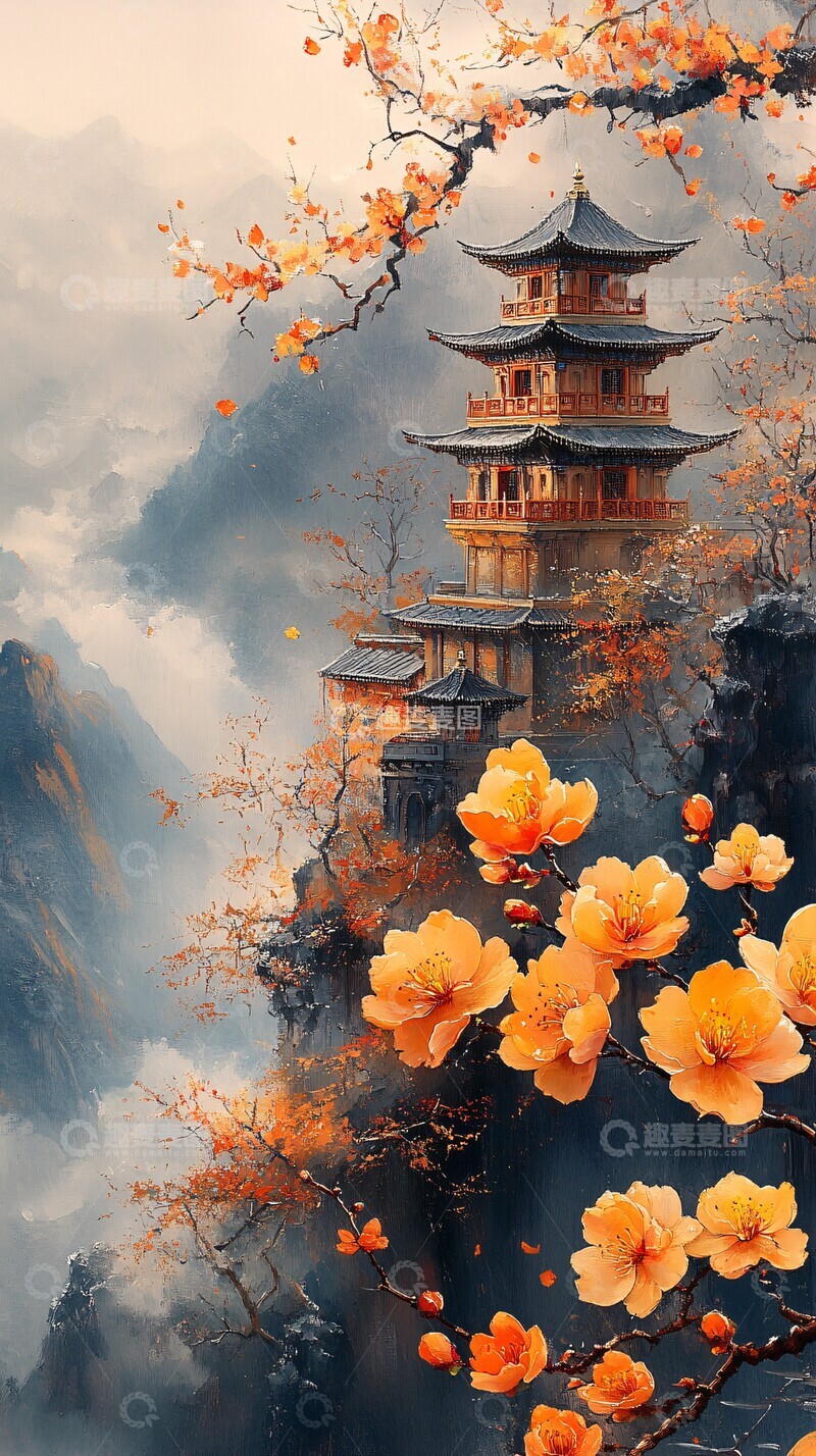 高清大图下载【趣麦麦图】-春日黄花飘落2