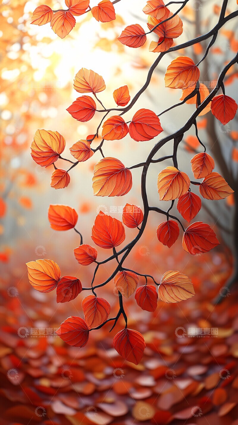 高清大图下载【趣麦麦图】秋日纸艺秋日纸艺阳光1