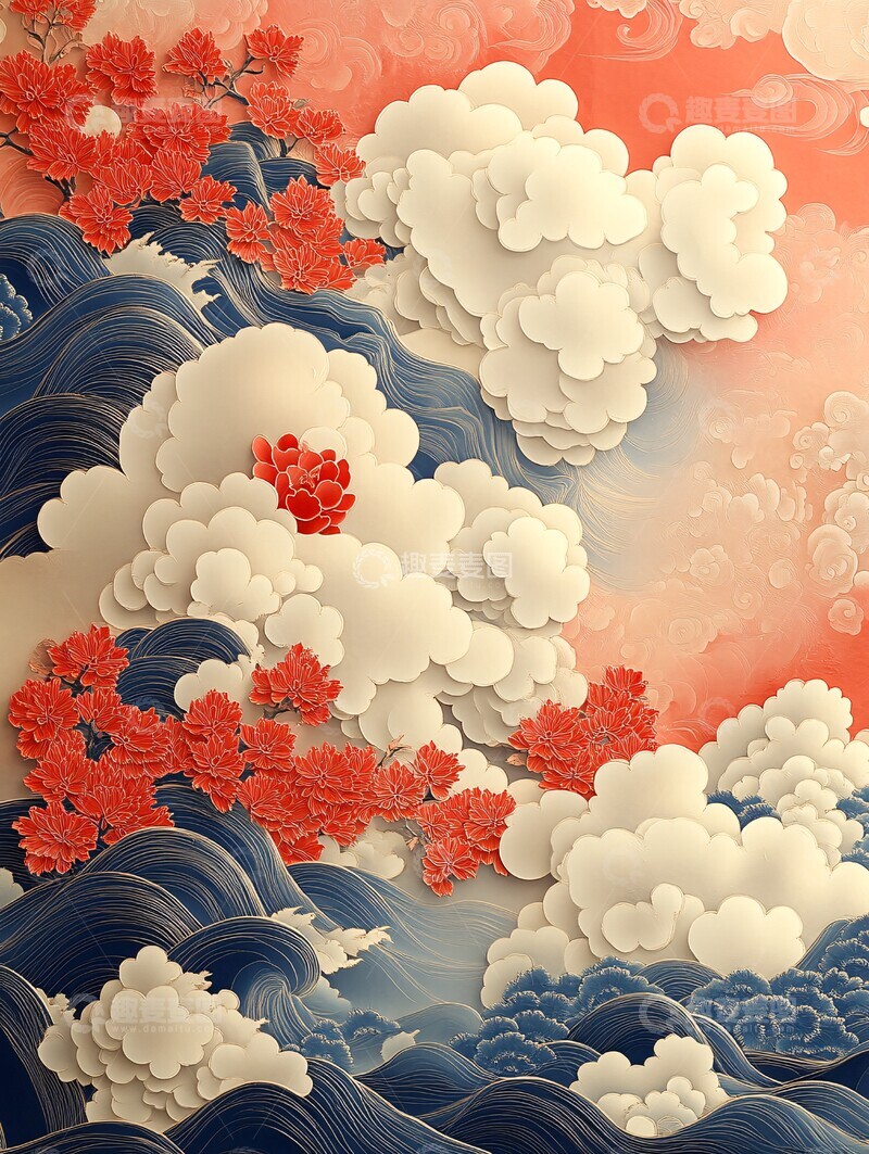 高清大图下载【趣麦麦图】中国元素纸艺图3