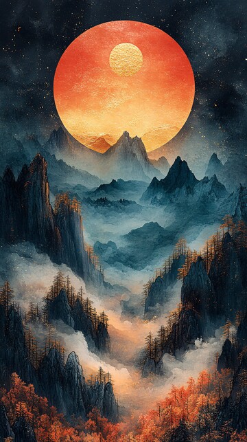 云山金彩敦煌壁画色彩2