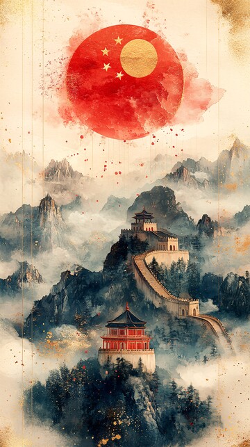 金玉雕刻国庆海报1