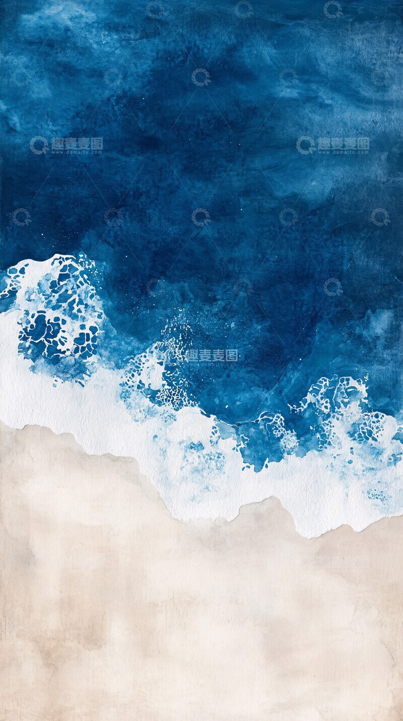 高清大图下载【趣麦麦图】海洋生物水彩画