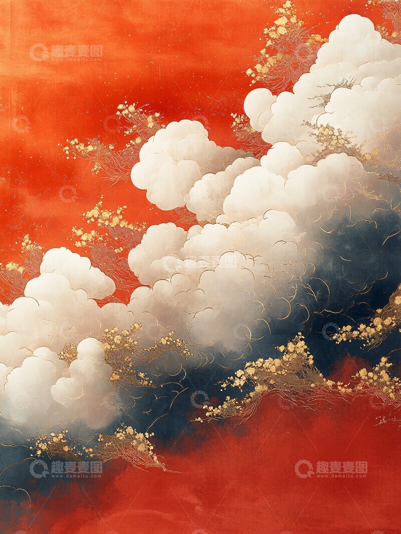 高清大图下载【趣麦麦图】祥云图案祥云图案背景