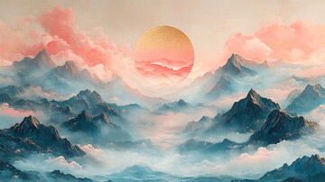 金镶玉山水画卷