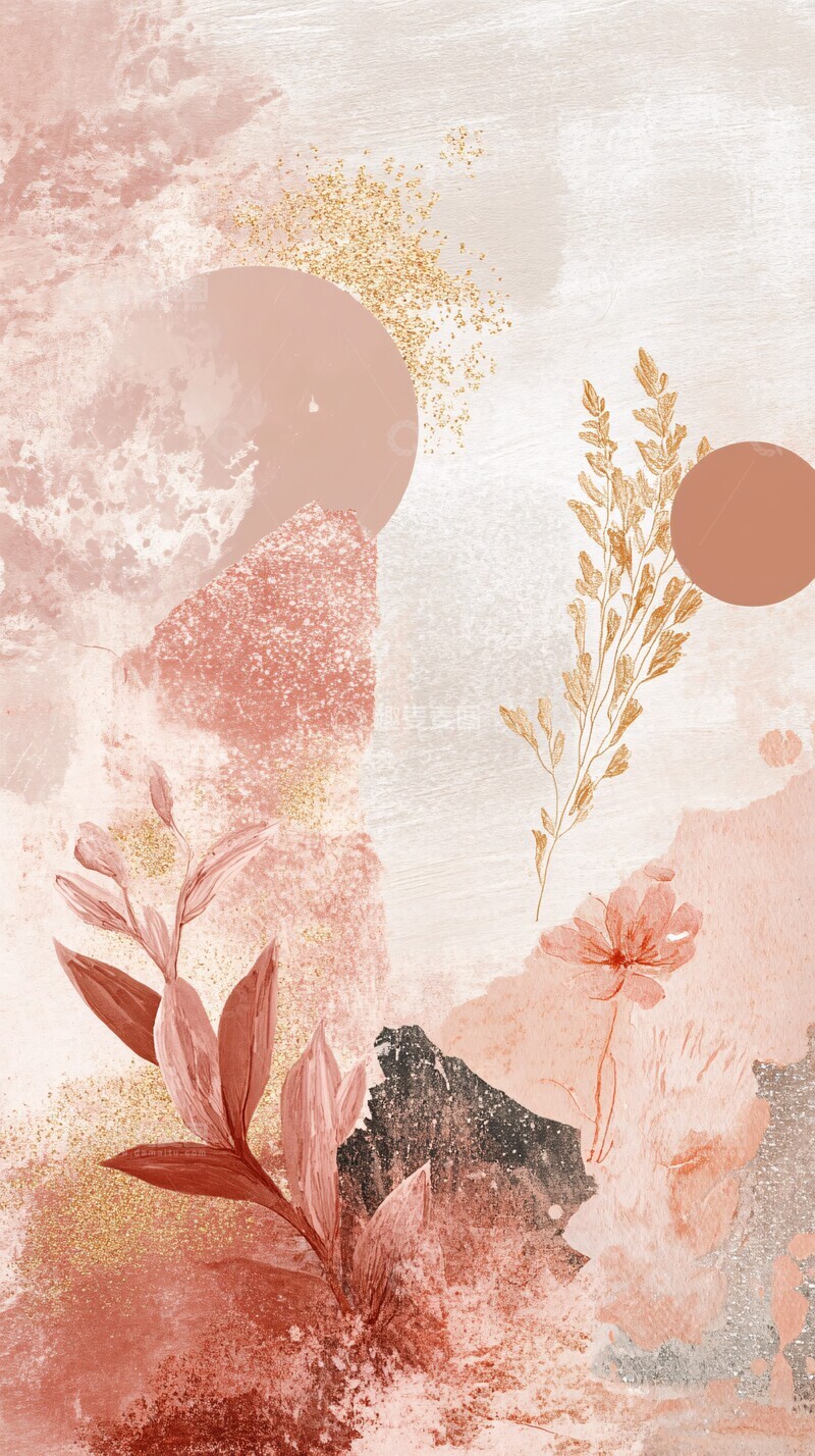 高清大图下载【趣麦麦图】宇宙沙漠花艺拼贴