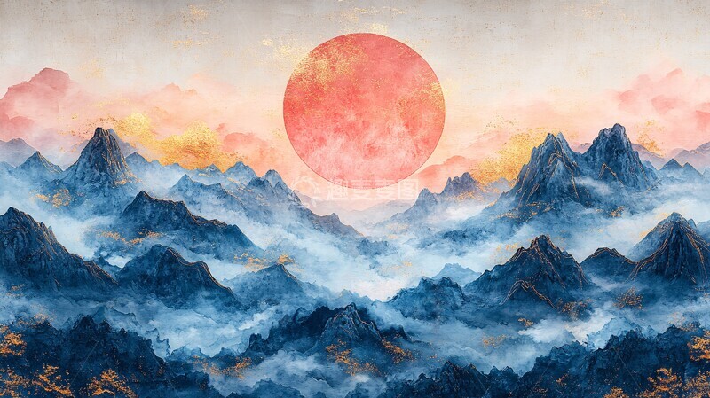 高清大图下载【趣麦麦图】金镶玉山水画卷2