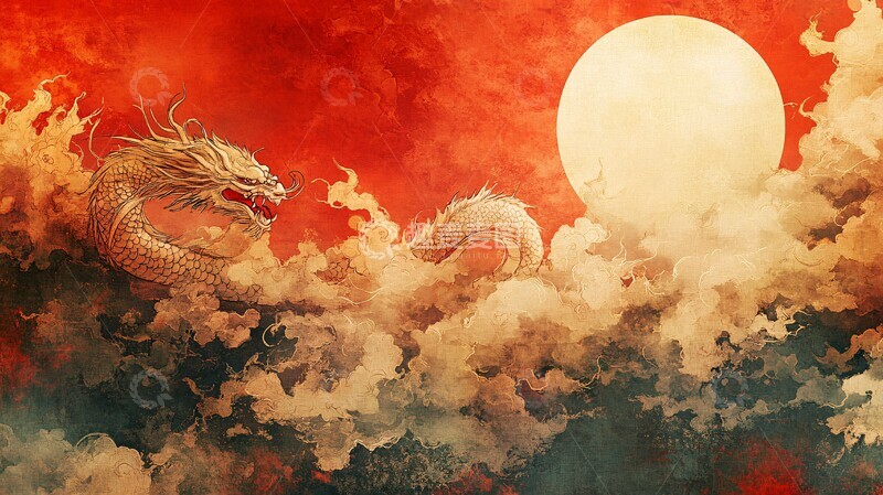 高清大图下载【趣麦麦图】古典背景东方画1