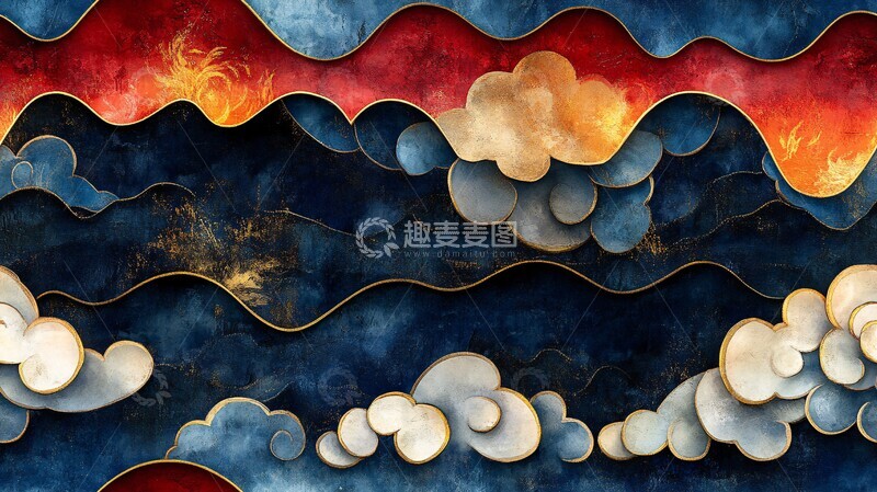 高清大图下载【趣麦麦图】藏式几何纹样2