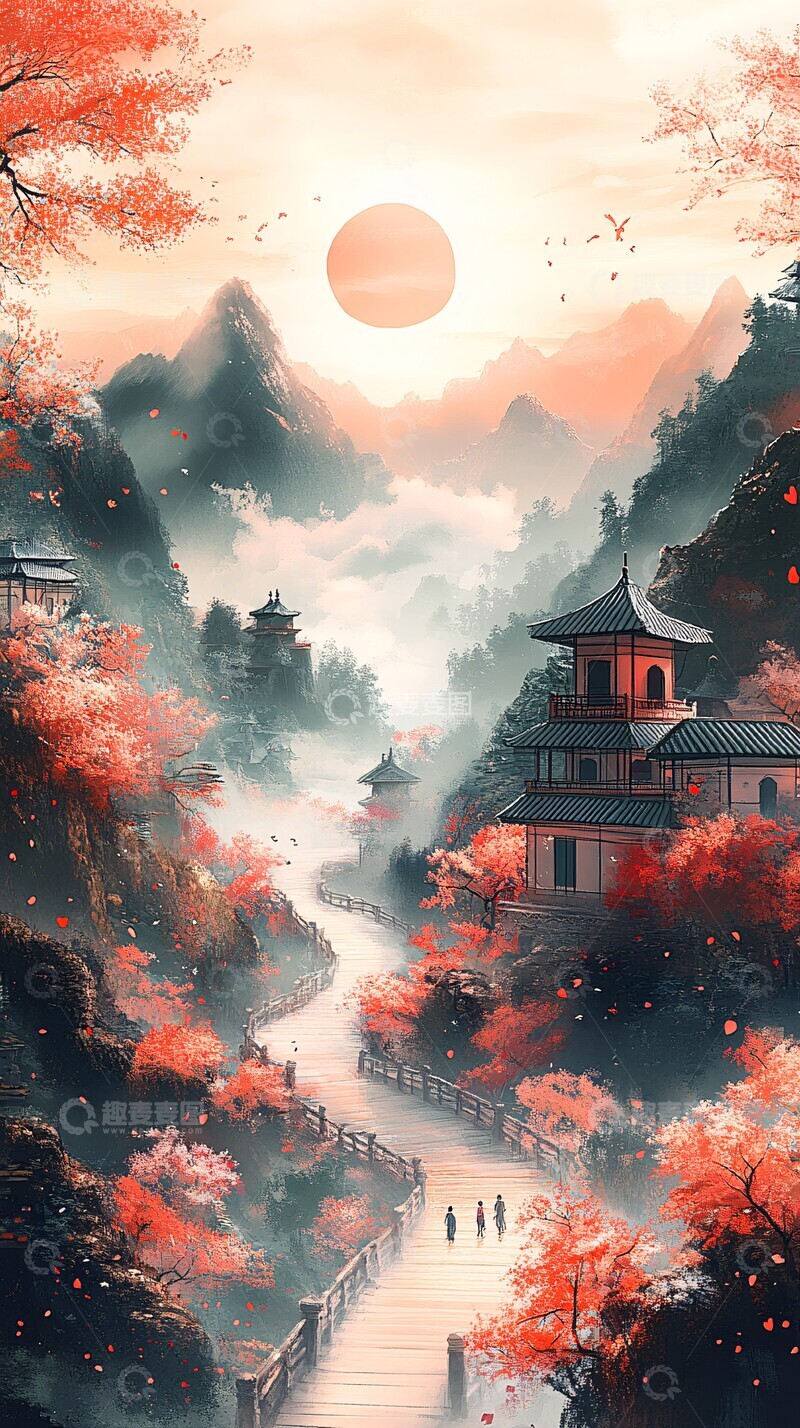 高清大图下载【趣麦麦图】欢快人物行走图