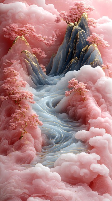 金镶玉山水画5