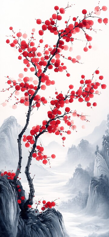 远山红果红果远山阳光1