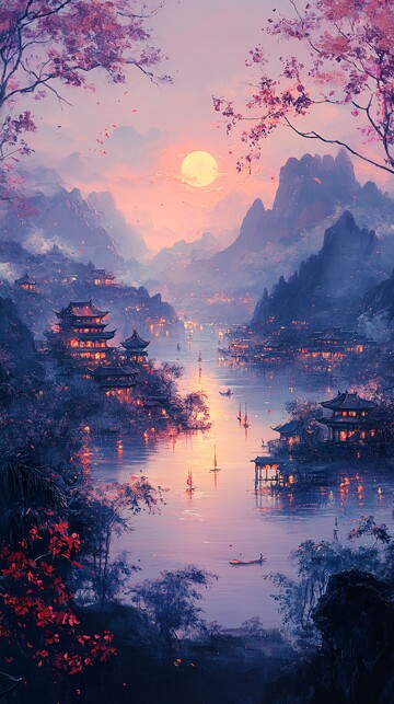 中秋宫殿烟花图2