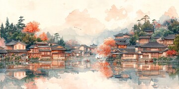 江南水乡建筑图