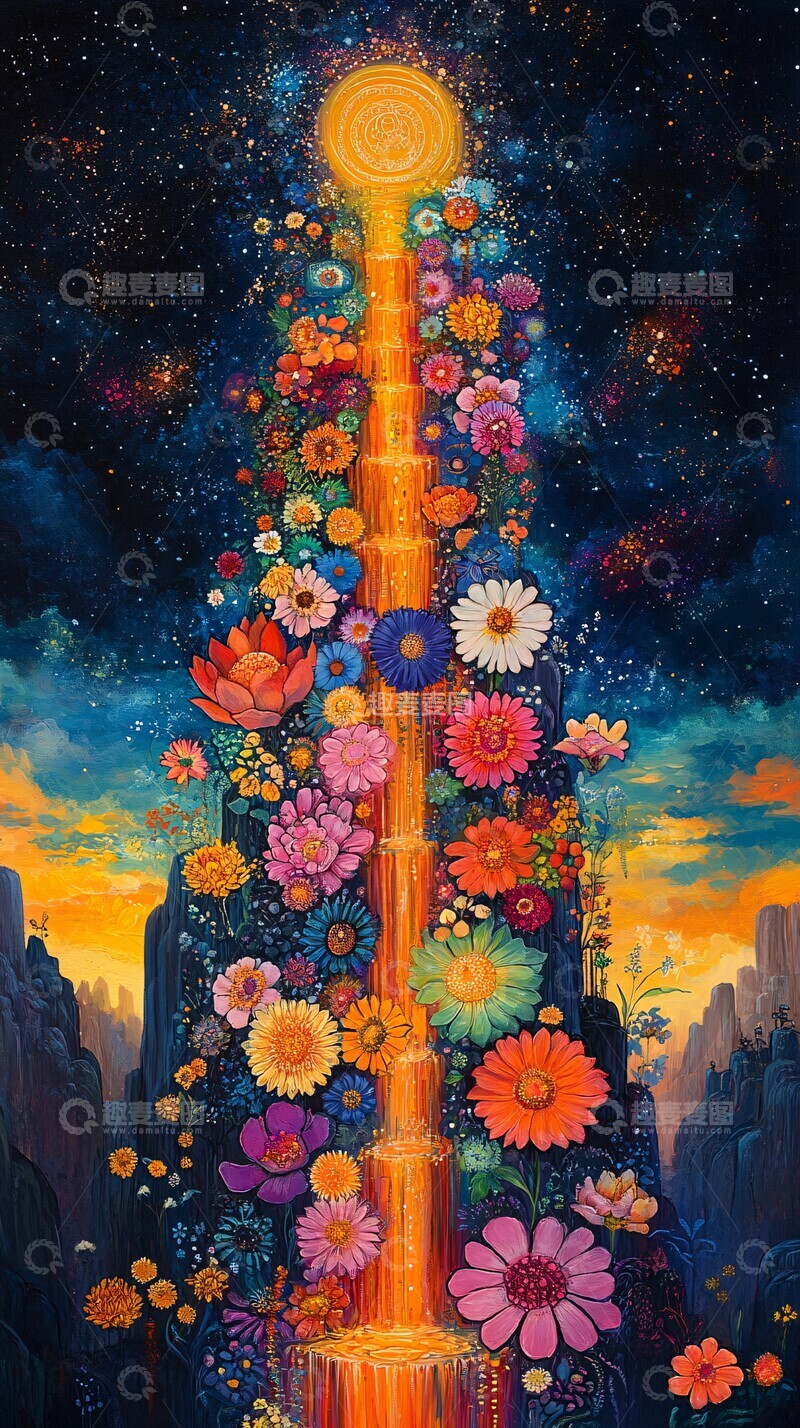 高清大图下载【趣麦麦图】彩色图案与灵性符号1