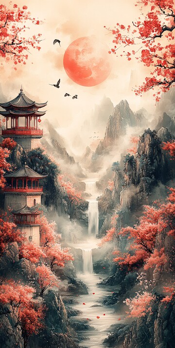 云海桃源月映楼1