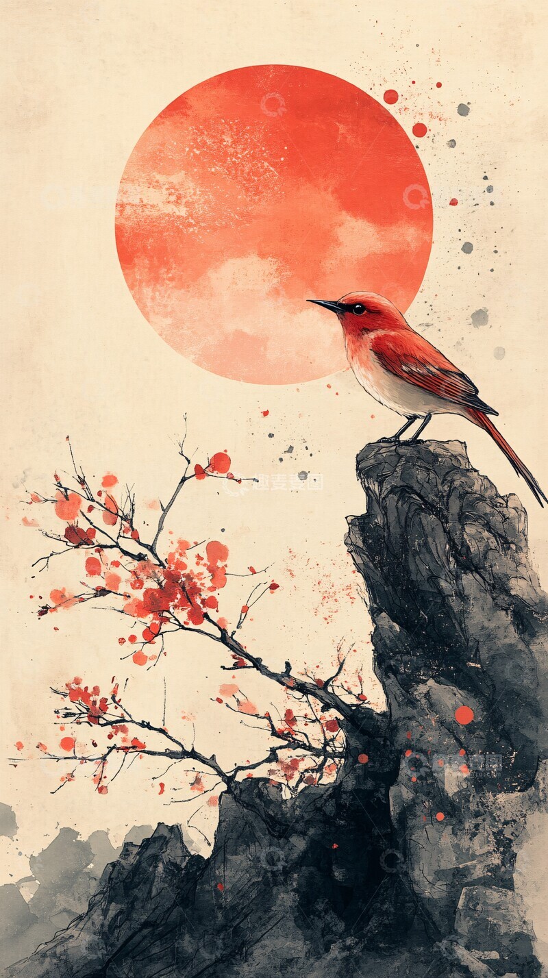 高清大图下载【趣麦麦图】中秋月色映山川2