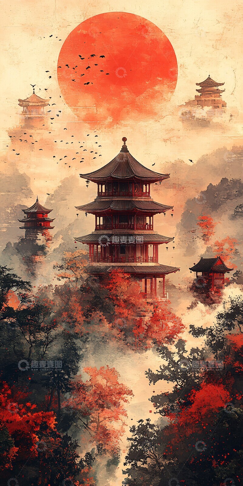 高清大图下载【趣麦麦图】唐代建筑与都市1