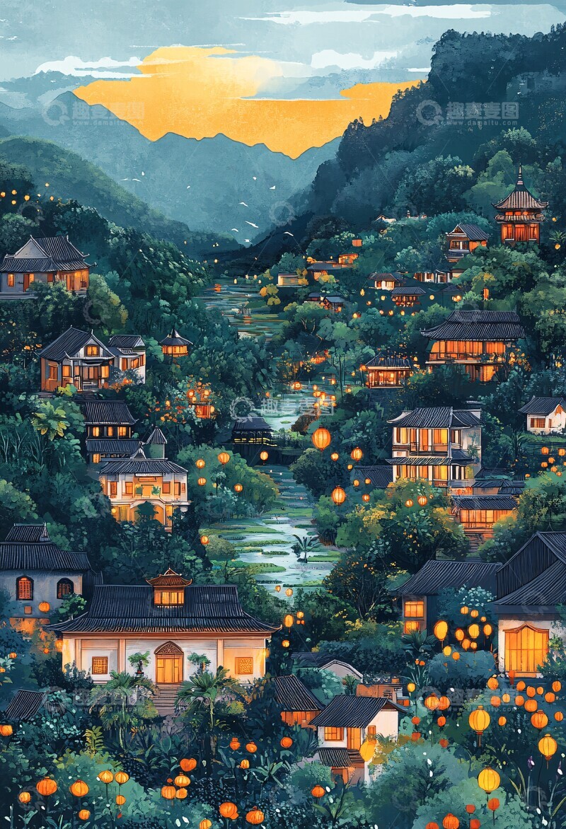 高清大图下载【趣麦麦图】越南风景拼贴