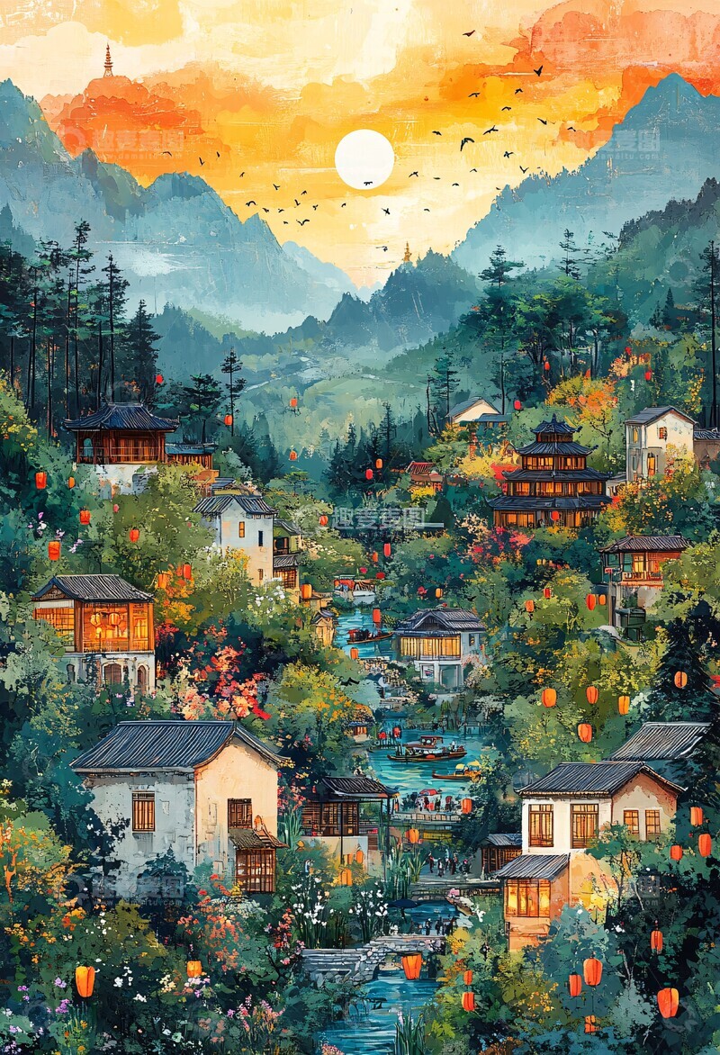 高清大图下载【趣麦麦图】越南风景拼贴3