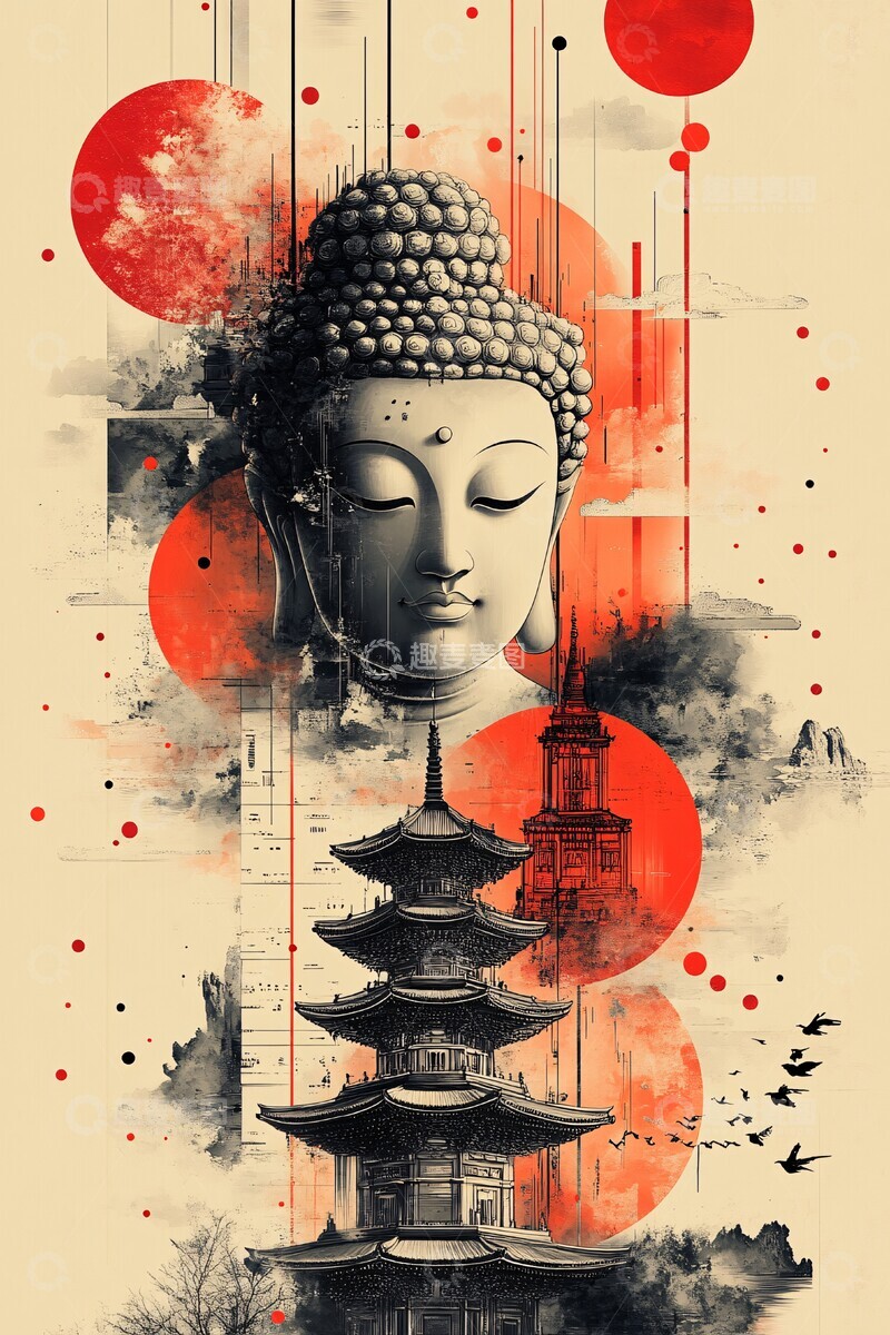 高清大图下载【趣麦麦图】-佛教元素图案