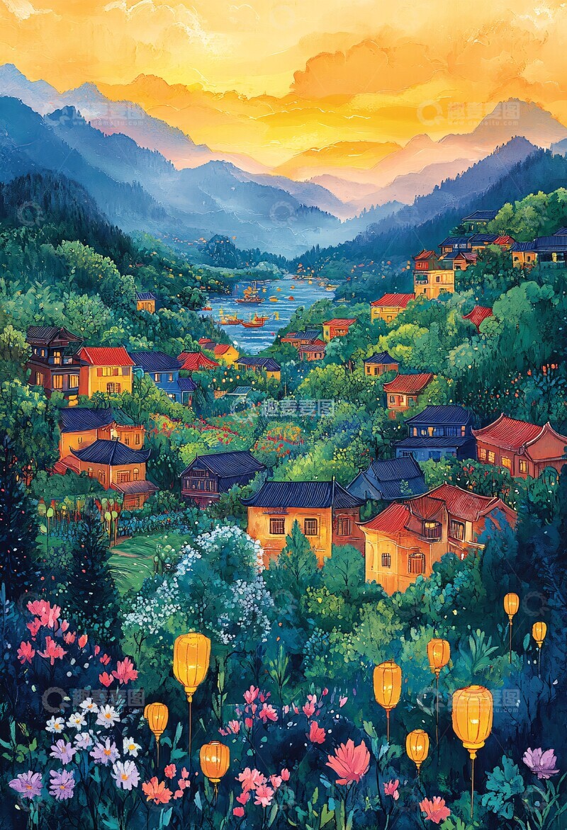 高清大图下载【趣麦麦图】越南风景拼贴2
