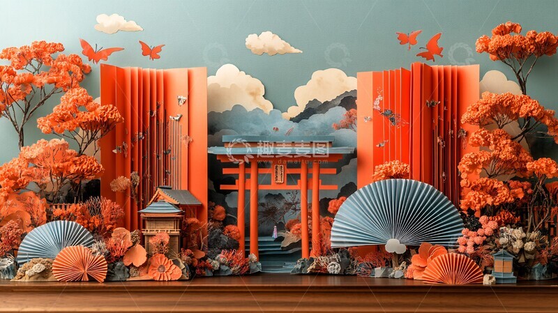 高清大图下载【趣麦麦图】日本新年传统元素