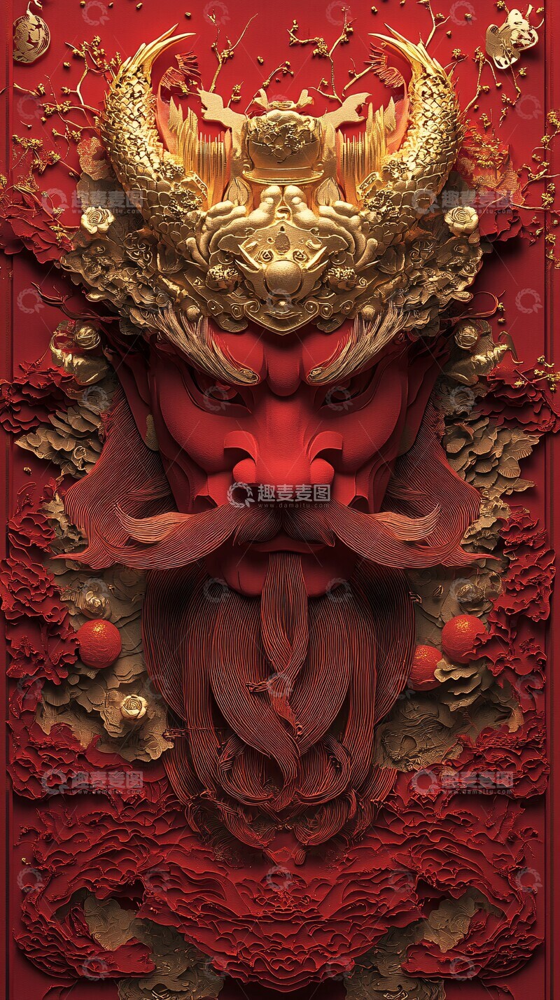 高清大图下载【趣麦麦图】金甲狗与果谷