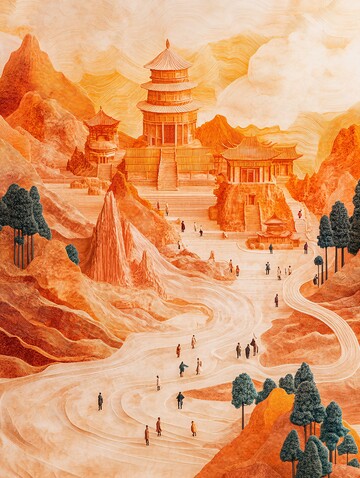 沙漠古寺微景观2