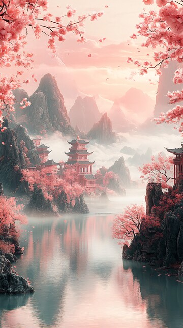 玉山水祥云图