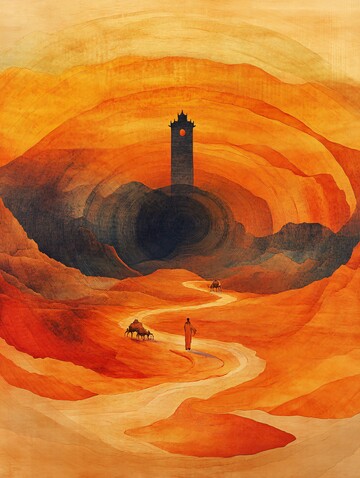 沙漠古寺微景观