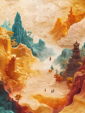 沙漠古寺微景观1