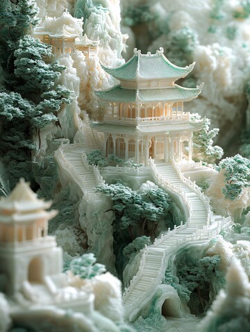 玉雕微缩地图卷2