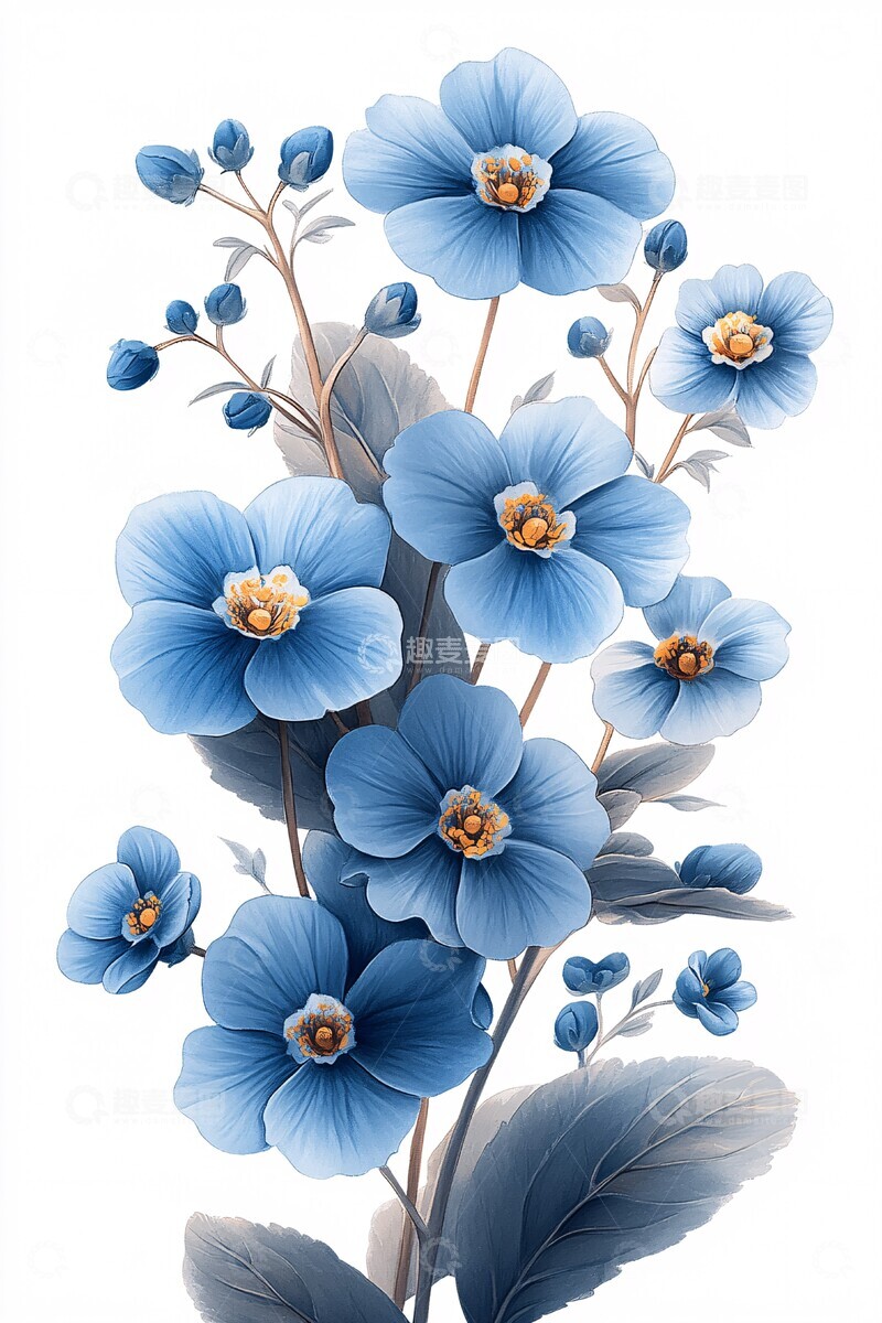 高清大图下载【趣麦麦图】忘忧草花束示例1