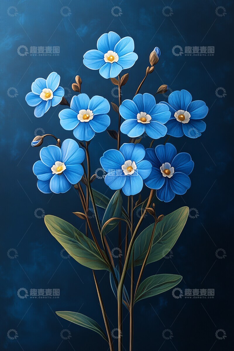 高清大图下载【趣麦麦图】忘忧草花束示例2