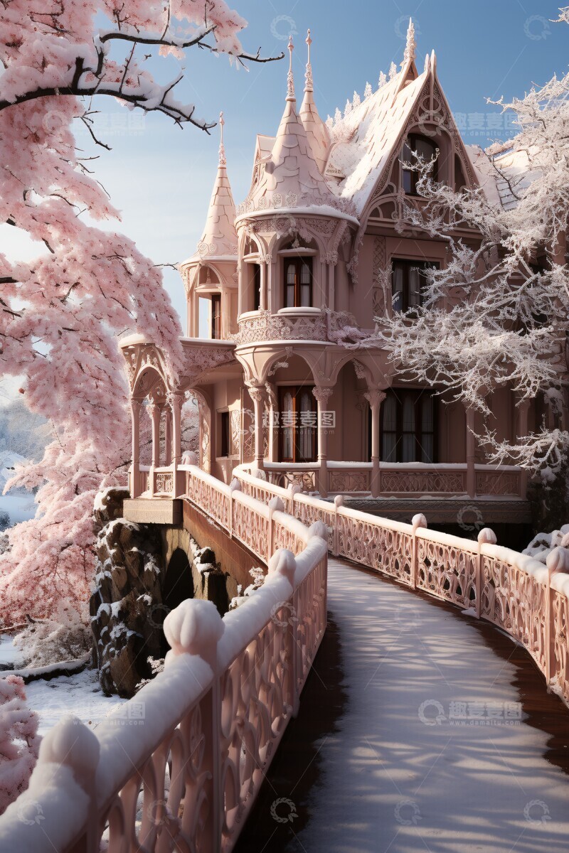 高清大图下载【趣麦麦图】冬日童话雪屋2