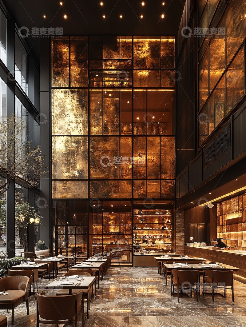 高清大图下载【趣麦麦图】酒店餐厅布局1