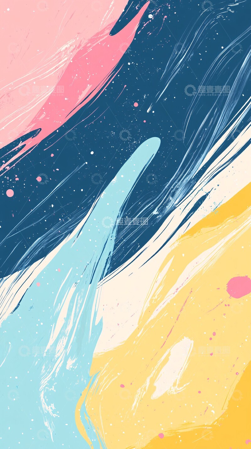 高清大图下载【趣麦麦图】多巴胺配色背景1