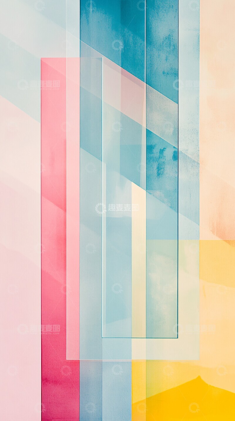高清大图下载【趣麦麦图】多巴胺配色背景