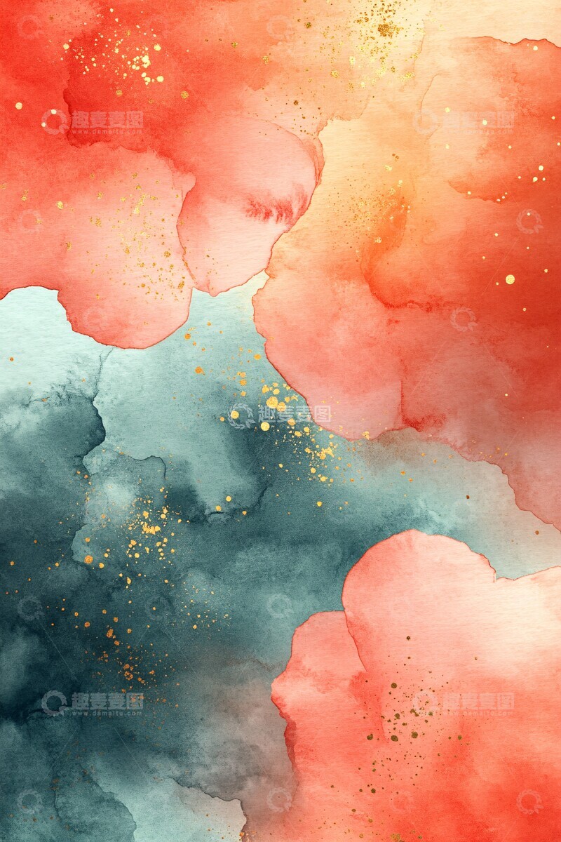 高清大图下载【趣麦麦图】法式花卉水彩纹样2