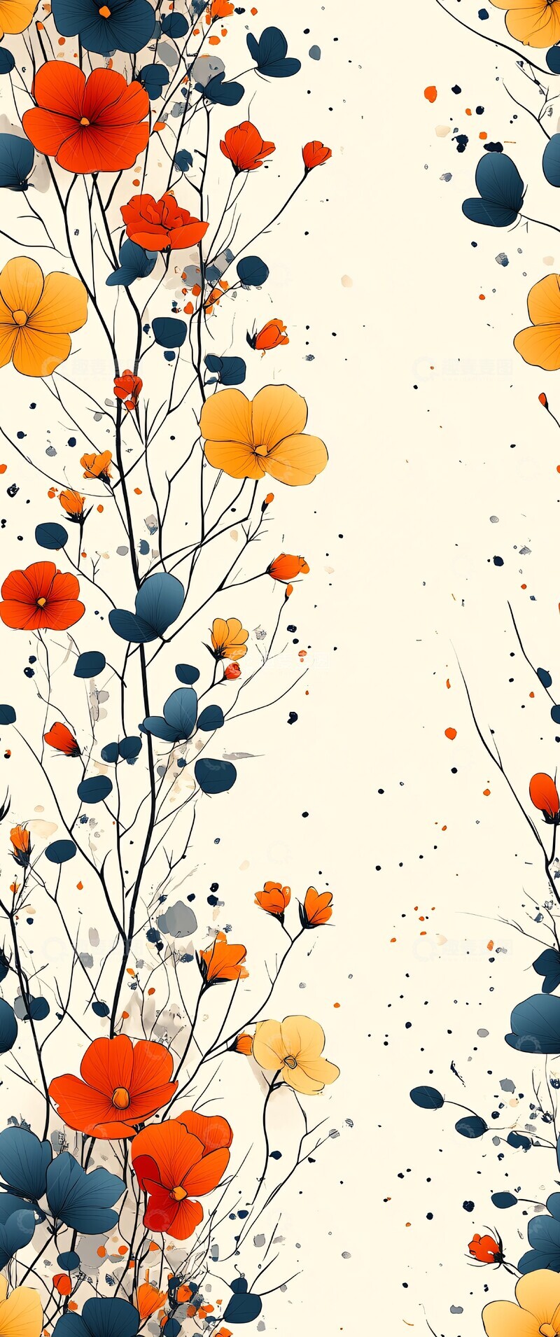 小花叶装饰边框1