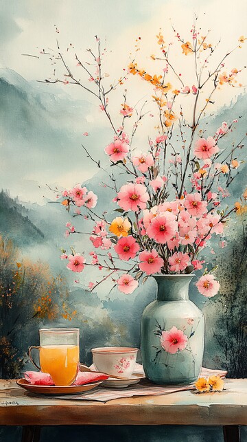 春日花间野餐图2