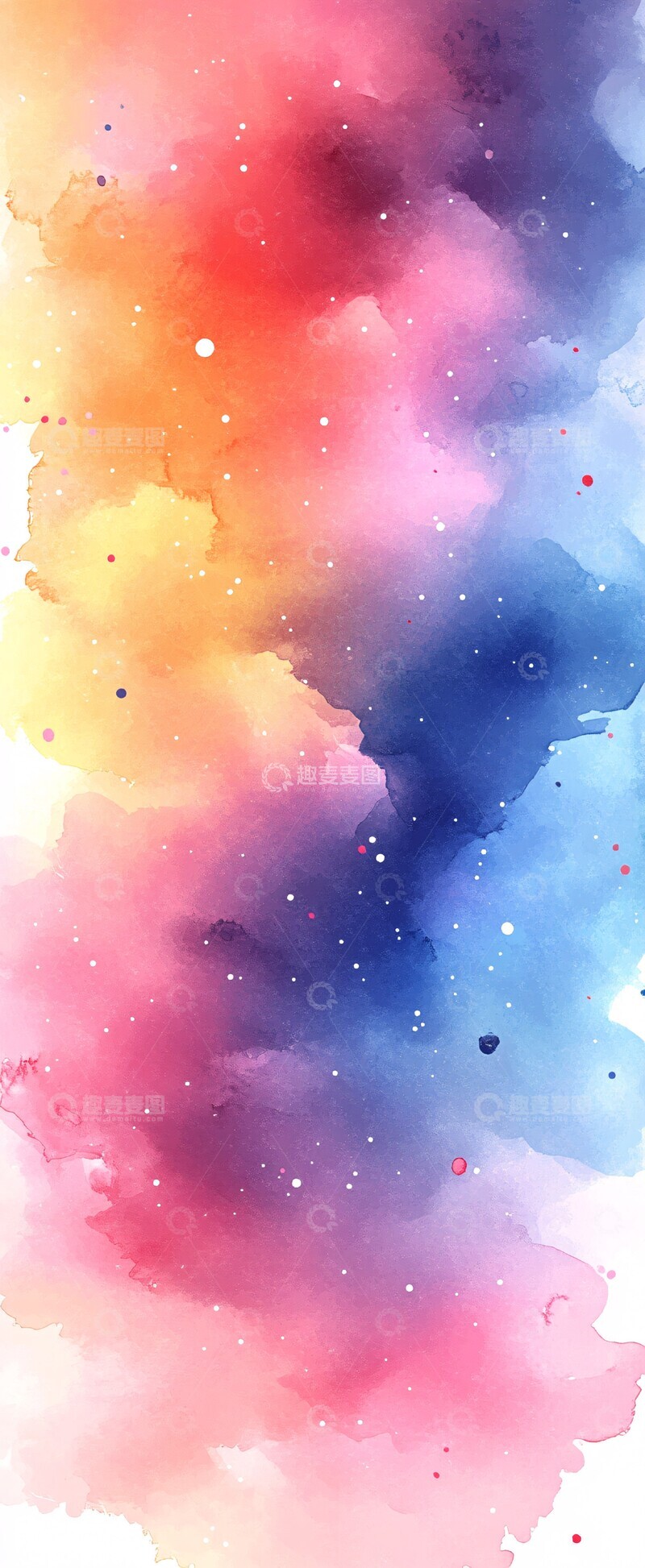 高清大图下载【趣麦麦图】水彩粉彩背景2
