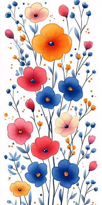 小雏菊图案背景1