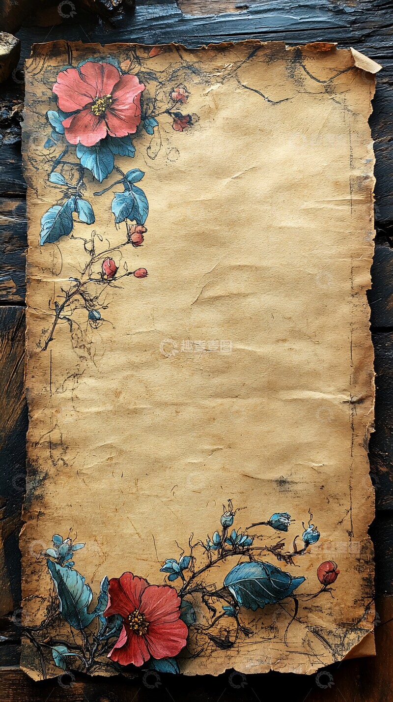 高清大图下载【趣麦麦图】纸面涂鸦背景2