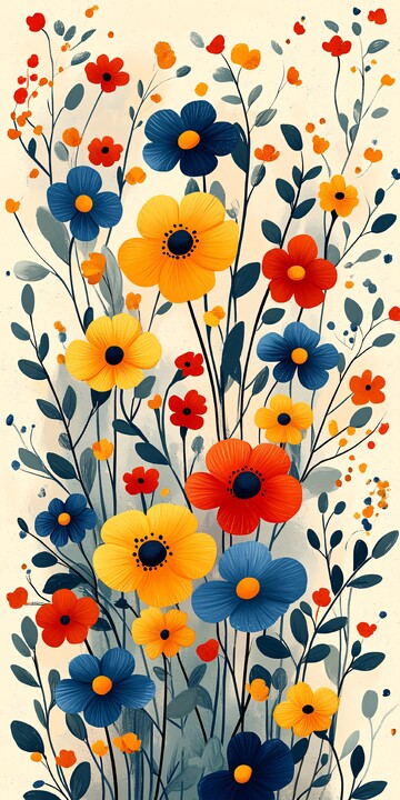 小雏菊图案背景3