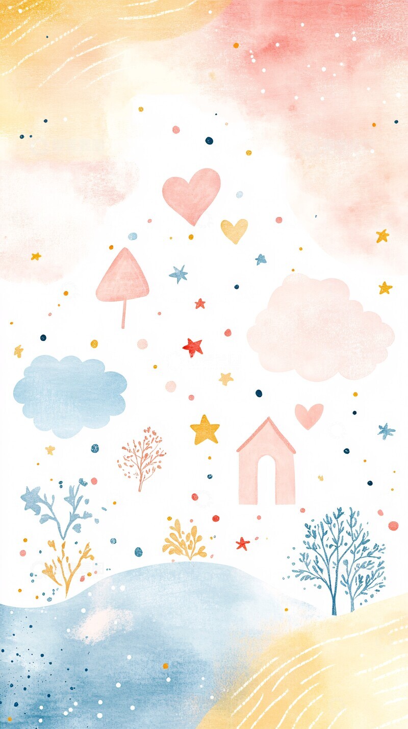 高清大图下载【趣麦麦图】家庭相册背景1